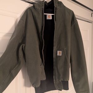 Carhartt Olive Hooded Jacket